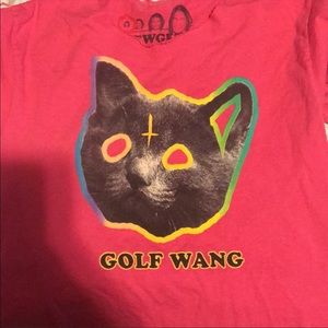 OG Golfwang pink cat tee